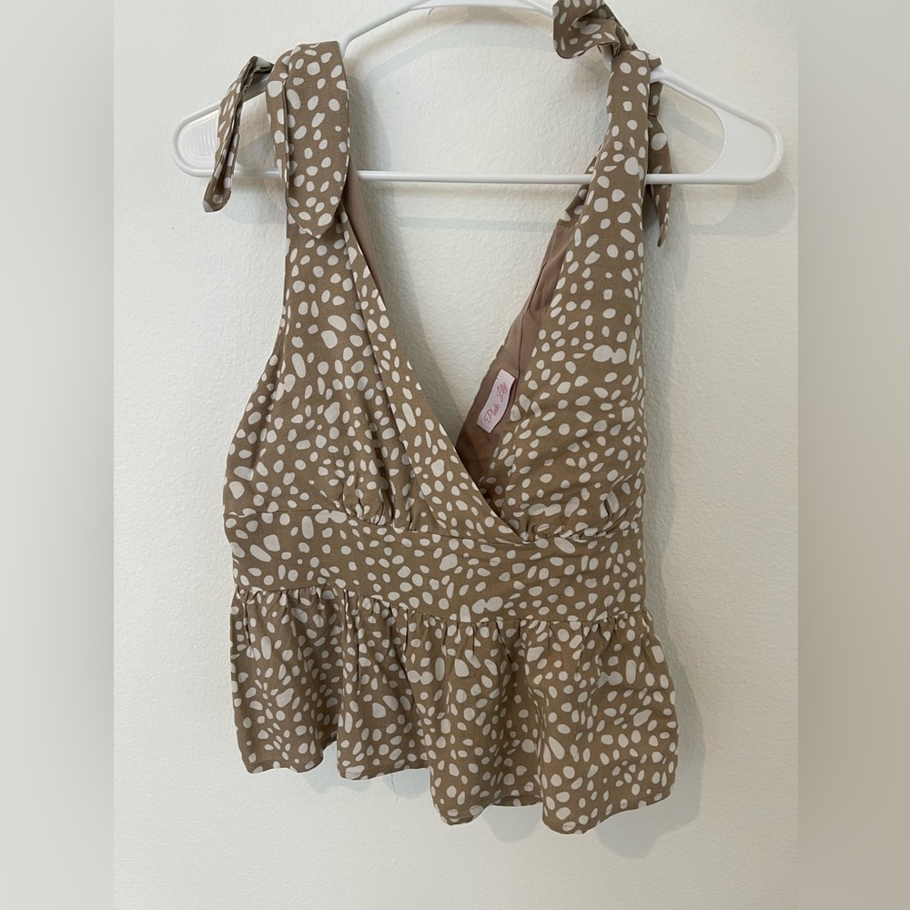 Pink Lily Cropped Tank